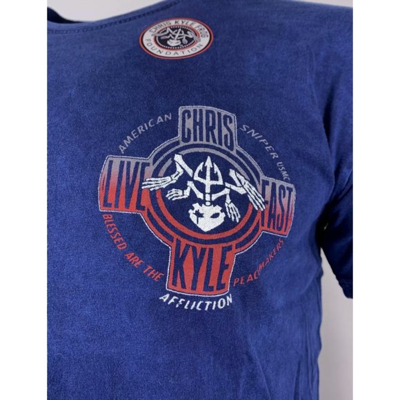 AFFLICTION Men's T-Shirt S/S CK CROSSED TEE Black - Picture 9 of 13